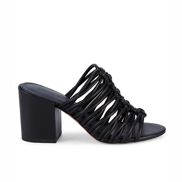 Rebecca Minkoff Shoes - Rebecca Minkoff Calanthe Black Knotted Block Heels